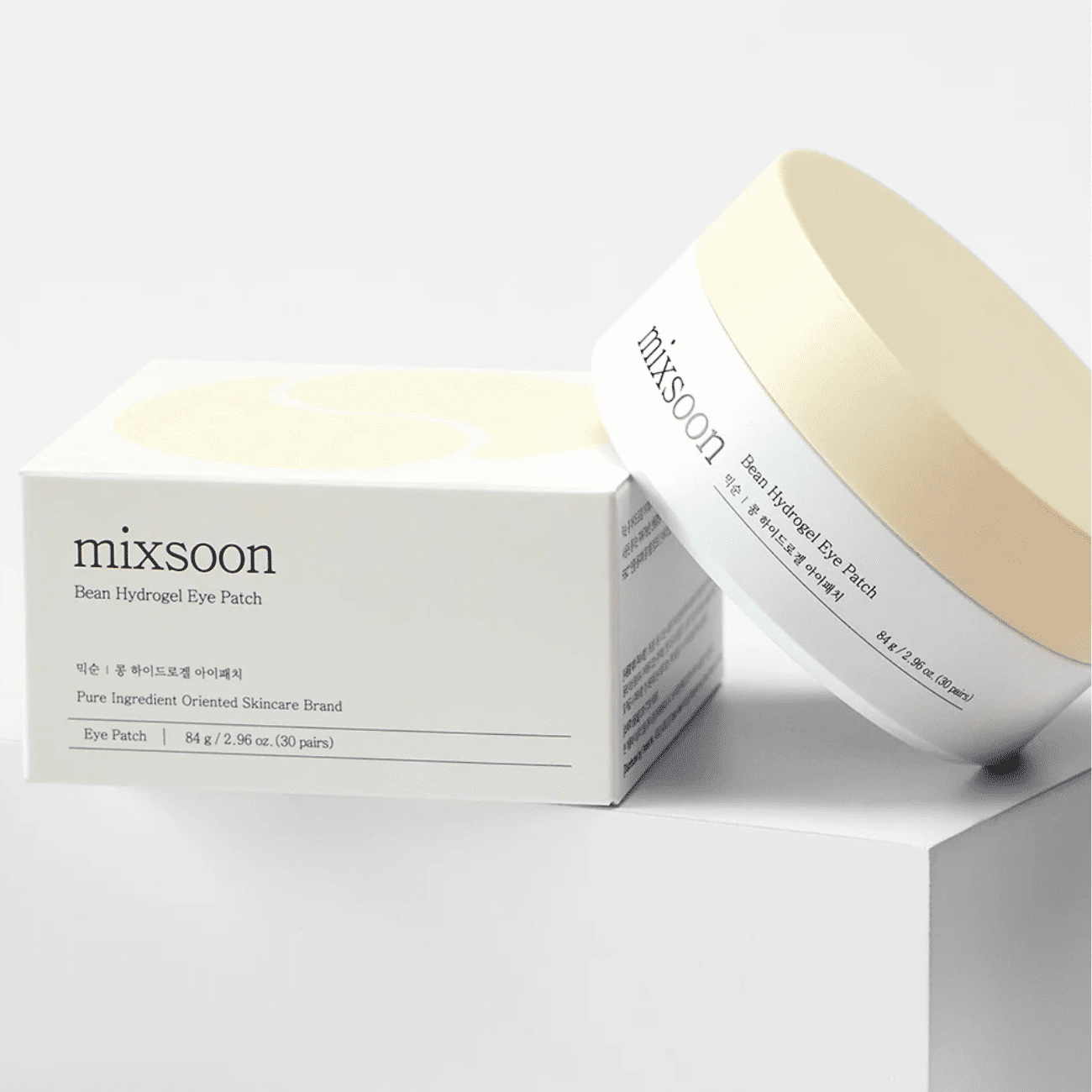 Mixsoon Bean Hydrogel Eye Patch Skincare, 30 Pairs for Revitalizing and Moisturizing