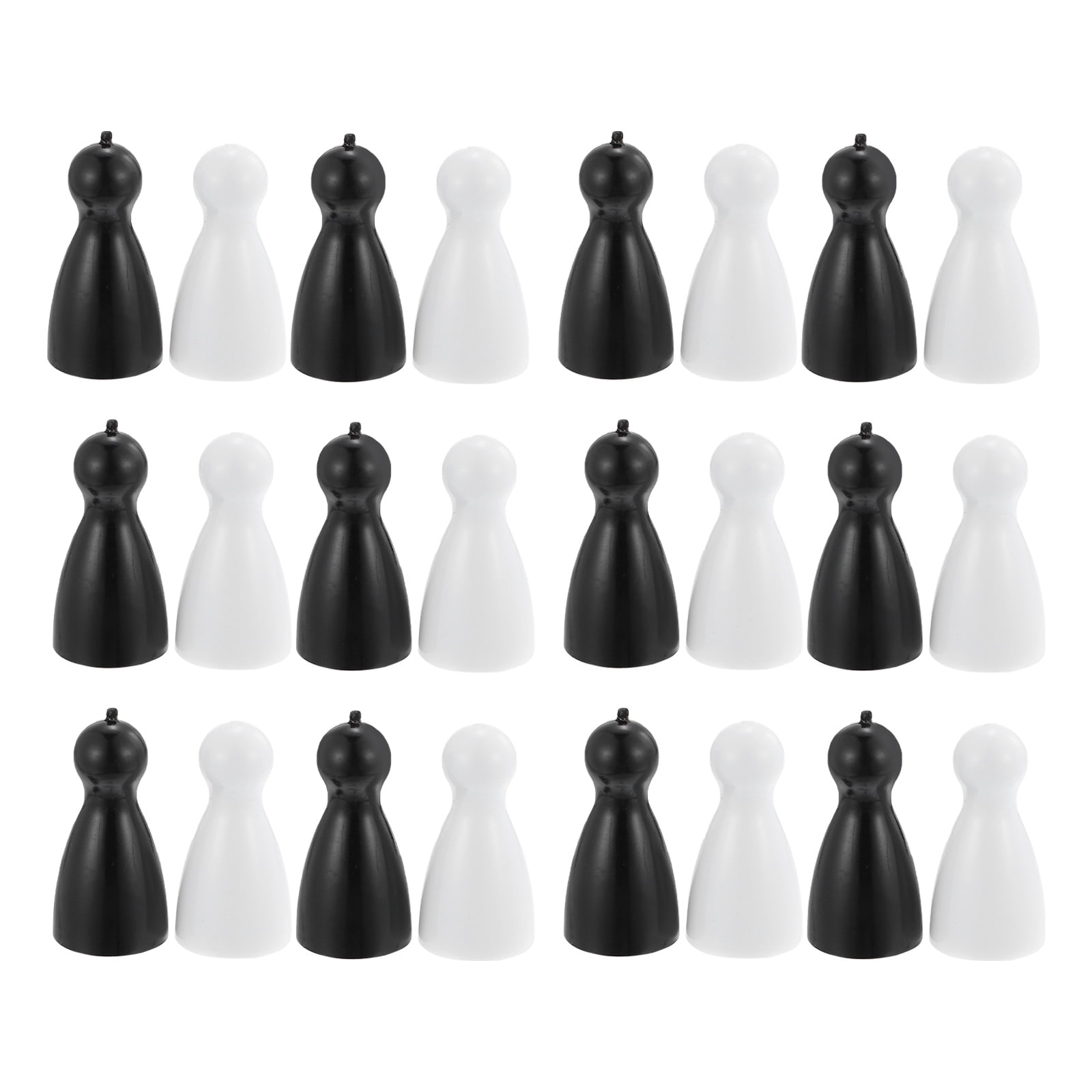 40pcs Human Shape Chess Pieces Board Game Pawns Plastic Game Pieces  Accessory