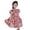 Z02-Pink, variant on MUXiin Girls' Dresses Size 10-12 Colorful Flutter Ruffled A-Line Casual Dress Elegant Flower Girl Dresses for Girls
