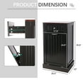 thumbnail image 3 of Tolead Wood Single Tilt Out Trash Cabinet with Hideaway Drawer, Coffee, Microwave, Kitchen,Black, 3 of 7
