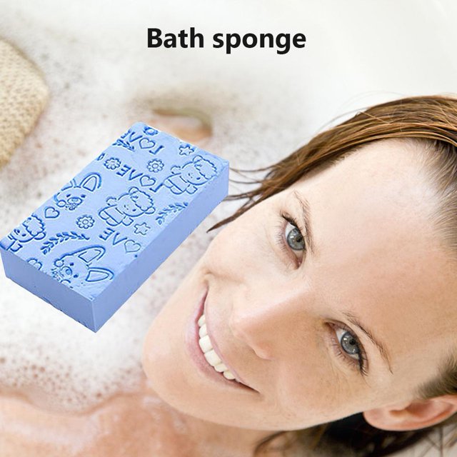 Esponja de baño Exfoliante corporal Masajeador de piel muerta Cepillos de limpieza Azul Ndcxsfigh Libre de BPA