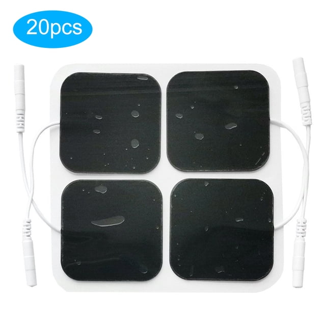 Patches de Electrodos de fisioterapia, almohadilla de electrodo sen tejido 20 pianas de masaje de masaje, para el sport de eJercio en el HOGAR.