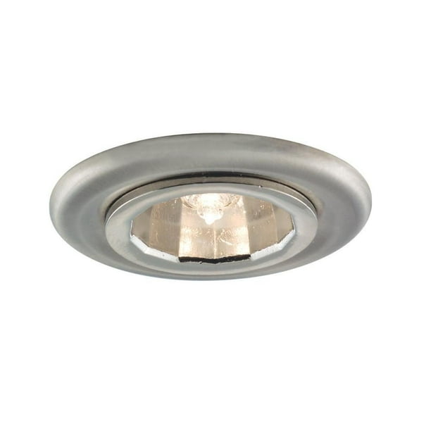 Jesco Lighting One Light Mini Recessed Trim Satin Chrome Finish Walmart Com Walmart Com