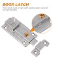 thumbnail image 3 of LEEYNEER 2 Pcs Latch Lock Barrel Bolt Security Sliding Safety Door Silver, 3 of 8