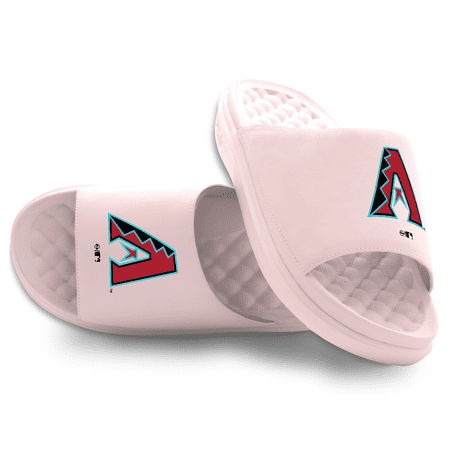 Youth ISlide Pink Arizona Diamondbacks Primary Motive Slide Sandals