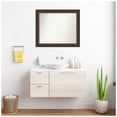thumbnail image 5 of Amanti Art Custom Wall and Bathroom Mirror (27.75 x 32.75 in.), Cyprus Walnut Frame, 5 of 7
