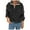 Black, variant on FRSASU Women'S Plus Size Top,Zipper Patchwork Long Sleeves Tops Plush Pullover Sweatshirt