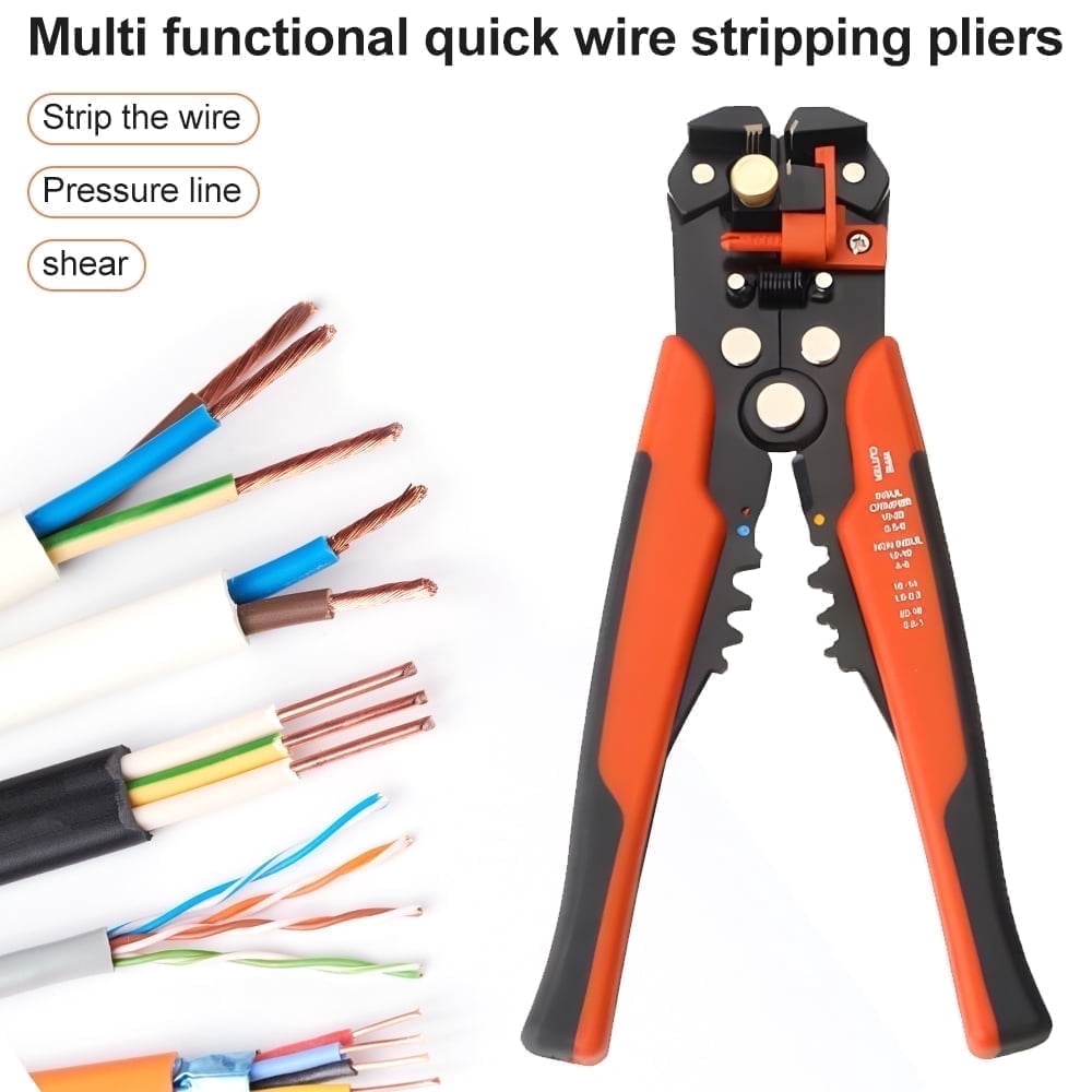 WEIDMULLER STRIPAX ULTIMATE Wire Stripper – For 24-10 AWG Wires, Stainless Steel Blades