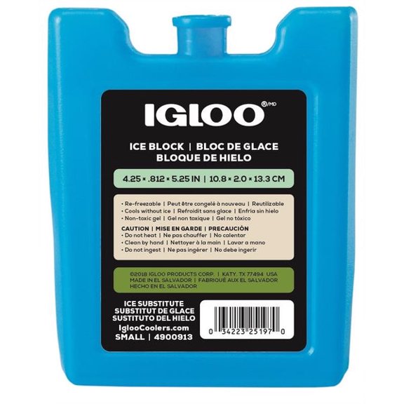 5 pc Igloo Maxcold Blue Plastic Reusable Ice Pack 6.8 oz.