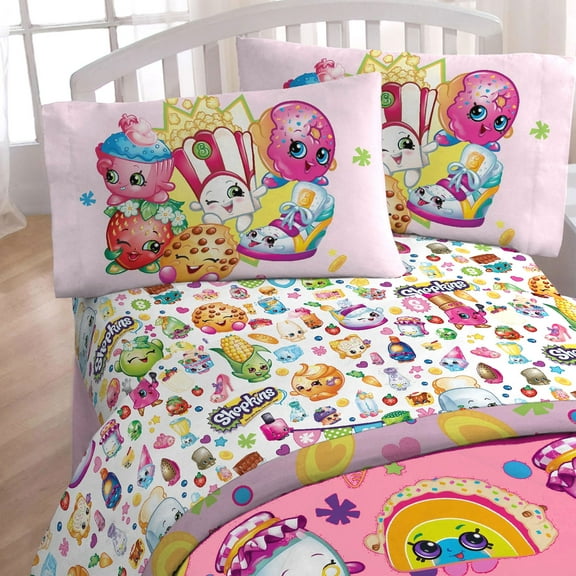 Shopkins 3 pieces Super Soft Kids Twin Sheet Set