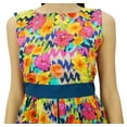 thumbnail image 6 of Bimba Sleeveless Apron Dress With Floral Print Cotton Long Mid-Calf Dresses, 6 of 8