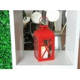 Mainstays Medium Red Metal Candle Holder Lantern