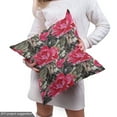 thumbnail image 5 of Ambesonne Floral Fabric by the Yard Upholstery, Peonies Watercolor Scene, 1 Yard, Dark Pink Slate Brown, 5 of 5