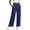 Navy, variant on SEMPAI Womens Casual Pants Wide Leg High Waisted Palazzo Pants Baggy Loose Fit Lightweight Trousers with Pockets