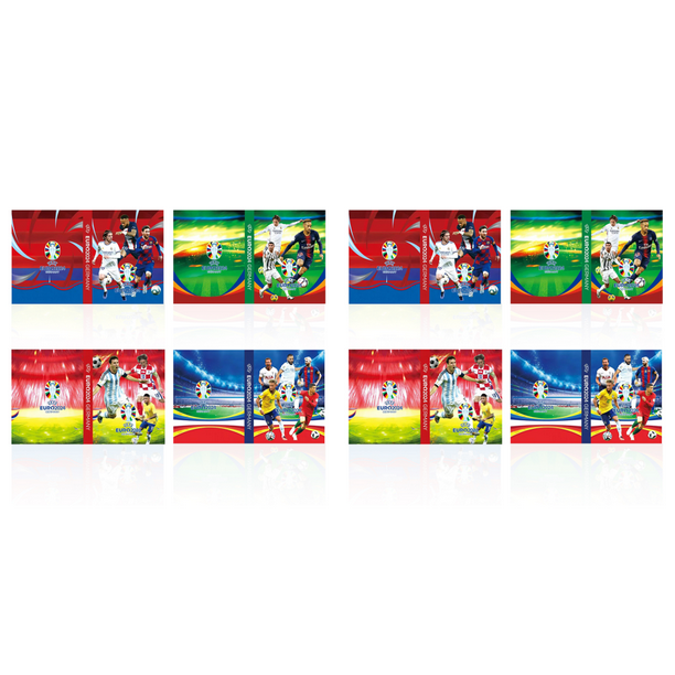 Folleto Protección Tarjetas Fútbol Con Soporte para 3D Almacenamiento
