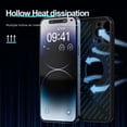 thumbnail image 3 of for iPhone 14 Pro Max Cooling Case, Magnetic Heat Dissipation Phone Case Breathable Cooling Hollow Hole Cover Support Wireless Charging Shockproof Protective Case Black, 3 of 8