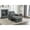 Dark Gray+Linen, variant on 3 in 1 Convertible Sofa Bed Chair,PU Leather Folding Futon Sofa Bed with USB Ports and Adjustable Backrest,2 Cupholders,Single Recliner Lounger Sleeper Chair for Small Space,Living Room,Green