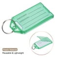 thumbnail image 4 of Uxcell 56x29mm Plastic Luggage Key Tag with Split Ring 5 Colors 20in1 Set, 4 of 6