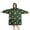 Green Octopus Planet, variant on Wearable Oversized Blanket,Green Octopus Planet Star Pattern Wearable Blanket Hoodie for Adults,Cozy Hooded Blankets with Super Pockets,Super Warm Fuzzy Pullover for Women & Men