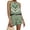 Green, variant on Two Piece Sets for Women Boho Floral Print Spaghetti Strap Summer Tank Tops Wide Leg Baggy Shorts Summer Vacation Outfits Multicolor M
