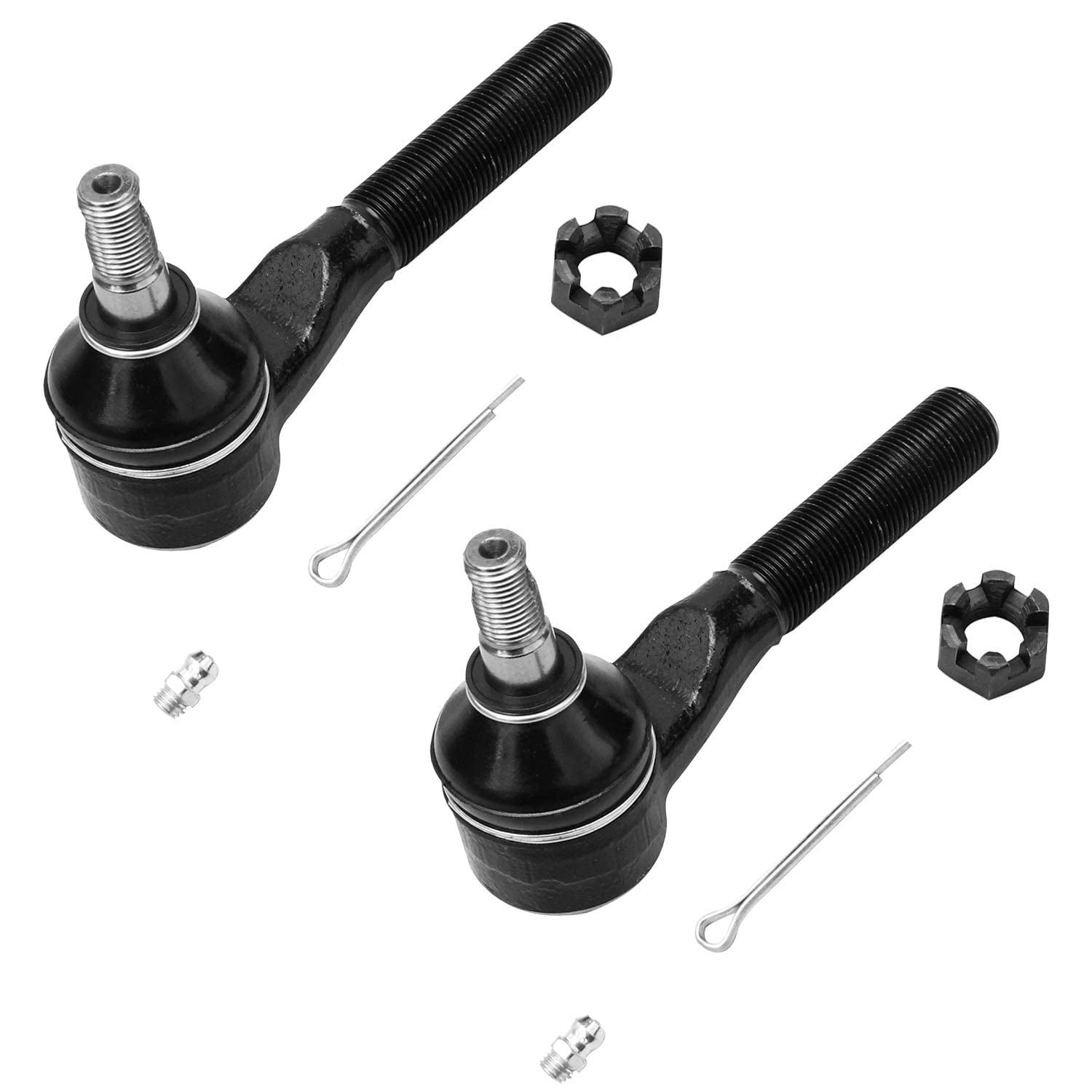 Detroit Axle - 4WD Front 14pc Suspension Kit for Chevy Blazer S10 GMC Jimmy Sonoma Isuzu Hombre Bravada, Ball Joints Sway Bars Tie Rods Adjusting Sleeve Pitman Idler Arm Replacement