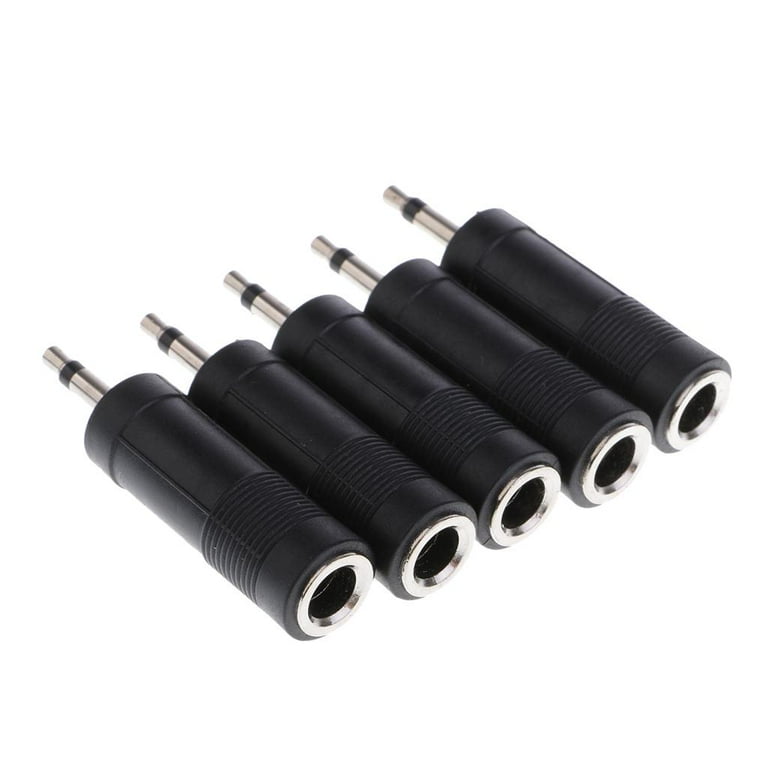 3.5mm 1/8 Mono Male Plug to 1/4 6.35mm Female Jack Audio Converter Adapter