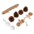 thumbnail image 3 of Stand, Nuts Natural  Pine Cones Stand Toy Decorative  For Lovebirds For Conure For Budgies S,L, 3 of 8