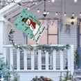 thumbnail image 5 of Happy Snowman Primitive Winter Yard Flag Double Sided Decorative Let it Snow House Flag 28x40 Inch, 5 of 6