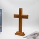 thumbnail image 3 of Wooden Standing Cross Decor Altar Cross With Stand Double-sided Table Cross Gift TW, 3 of 5