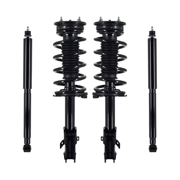 Set 4 Front Quick Complete Strut-Coil Spring-Rear Shock For 2007 2008 Ford Edge