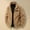 B#Khaki, variant on DPTALR Men's Solid Color Thick Corduroy Long Sleeve Lapel Button Cardigan,Black,Big and Tall Men L
