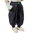 thumbnail image 7 of Godderr Kids Toddler Girls Fleece Sweatpants Baby Fall Jogger Pants Winter Thick Warm Active Pants Solid Warm Casual Pants,Sizes 1T-9T, 7 of 7