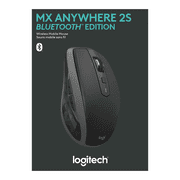 Logitech MX Anywhere 2S Bluetooth Edition Compact Wireless Mouse, No USB Receiver - Use On Any Surface, Hyper-Fast Scrolling, Rechargeable, Graphite