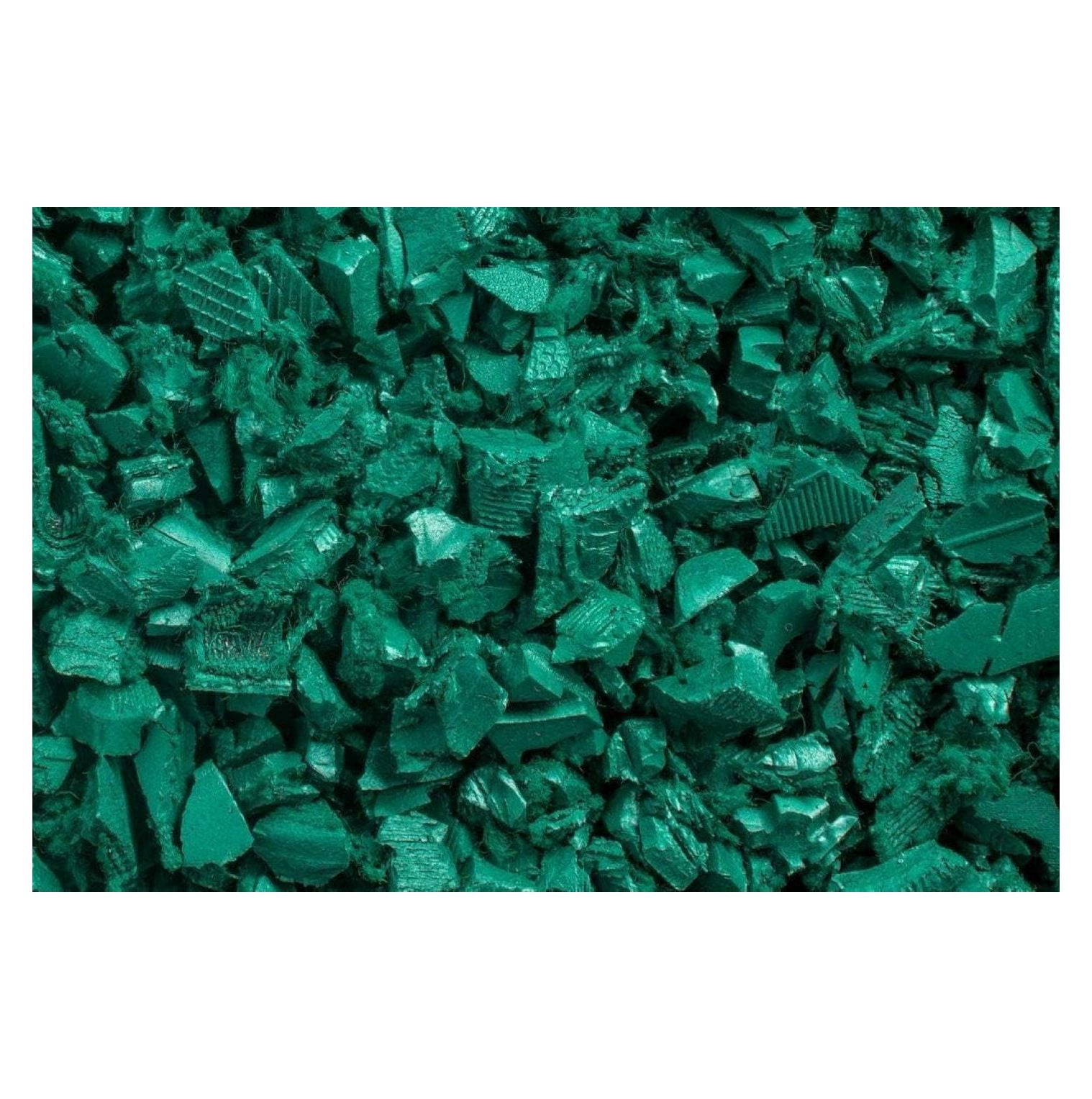 Rubber Mulch Nuggets Protective Flooring for Playgrounds, Swing-Sets, Play Areas, and Landscaping (40 LBS - 1.55 CU. FT., Green)