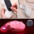 thumbnail image 4 of Luz De Noche Led Adorable Mascota Camaleón Linterna Inducción Decoloración Atmósfera Lámpara De Noche Clap Batería Usb Alimentación Noticed HA023719-00, 4 of 7