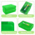 thumbnail image 4 of Kinder, Stifte Organizer,Stifte aufbewahr,Stiftebox mit Deckel,Aufbewahrung Stifte,Transparente Schreibwarenbox Stapelbar Stationery Organizer Aufkleber,Geschenke Stifteköcher, 4 of 7