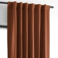 thumbnail image 4 of Half Price Drapes Persimmon Bellino Textured Faux Linen Room Darkening Curtains For Bedroom & Living Room Curtains(1 Panel), Curtains 84 Inches Long, 50W X 84L, 4 of 12