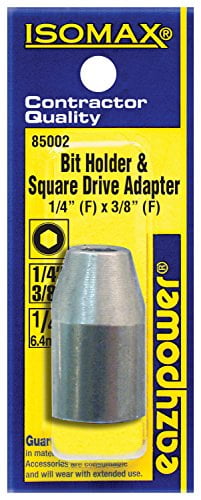 1 Long 1//4 Female Hex Bit Holder /& 3//8 Square Drive Adapter 1 Long Eazypower 050025 Tub 12 1//4 Female Hex Bit Holder /& 3//8 Square Drive Adapter