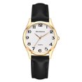 thumbnail image 1 of Pequeño reloj de cuarzo para muñecas vanguardistas Glamour dorado, 1 of 3