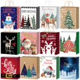 thumbnail image 1 of Bolsas de Regalo Navideñas Nimbbex Paquete de 24 con Asa 23x18x10 cm, 1 of 8