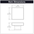 thumbnail image 5 of Hickory Hardware H079525 Crystal Palace 1-3/8" Square Clear Acrylic Cabinet Knob / Drawer, 5 of 6