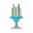 thumbnail image 2 of Wowease Patented Little Girls One-Piece Bathing-Suit Stripe Hype with Magnetease Technology, 2 of 4