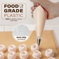 thumbnail image 4 of LotFancy Piping Bags, 500 Pcs 10" Disposable Pastry Bags & 5 Clips, Icing Bags for Cake Cookie Decor, 4 of 7