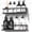 Black, variant on ANHXN Shower Caddy Adhesive, Rustproof Shower Shelves for Inside Shower, Large Capacity Bathroom Organizers and Storage, Shower Storage with Removable Hooks