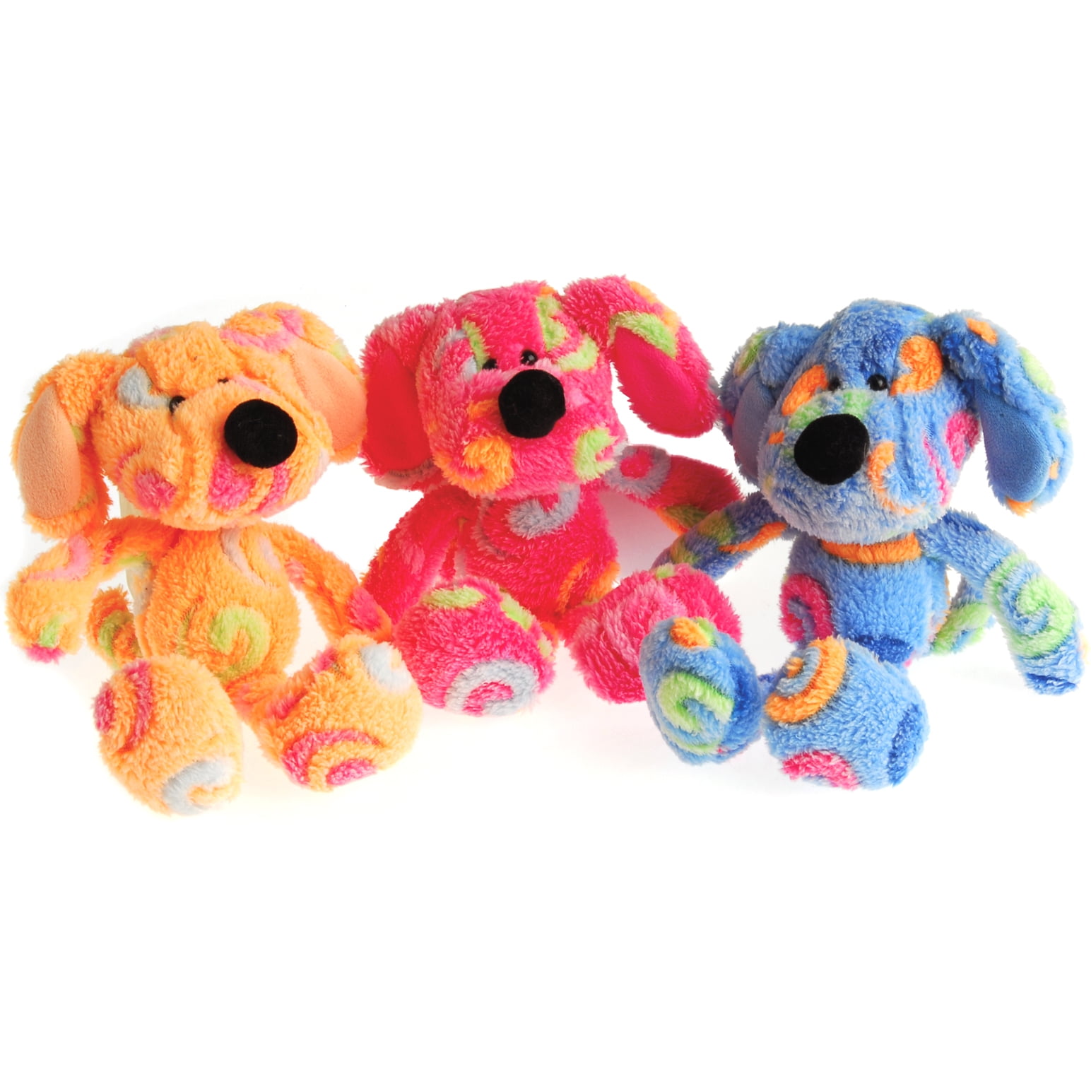 rainbow dog plush
