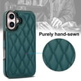 thumbnail image 6 of Mantto Case for iPhone 16 Plus Back Wallet Case, Card Slots Holder RFID Blocking Luxury PU Leather Shockproof Cover, Double Magnetic Buttons Kickstand Case for iPhone 16 Plus, Darkgreen, 6 of 8