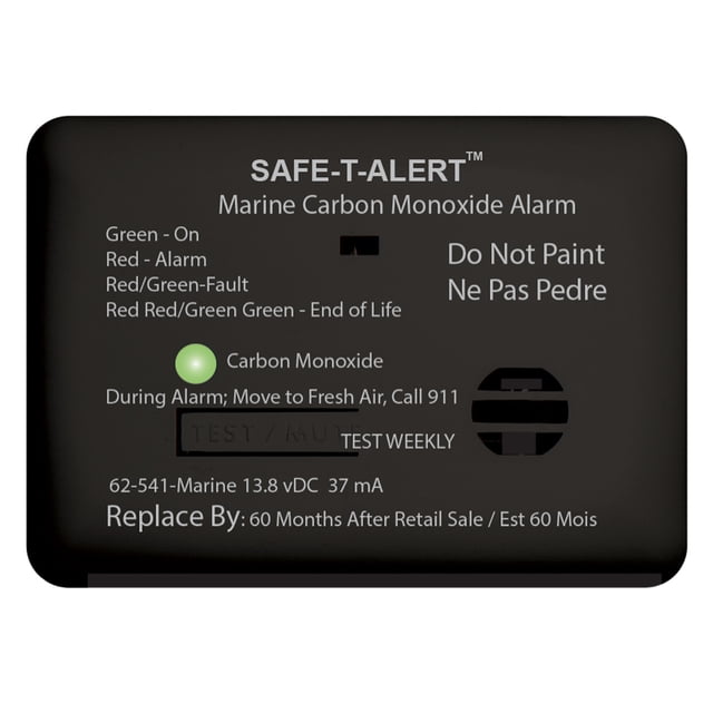Alarma de monóxido de carbono Safe-T-Alert 62 Series 12V - Negro