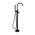 thumbnail image 2 of Dieppe Freestanding Bathtub Faucet in Matte Black, 2 of 2