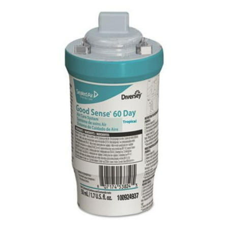 Johnsondiversey Air - Johnson Diversey 100924937 Good Sense 60-day Air Care System, Tropical, 1.7 Oz, 6/carton
