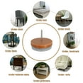 thumbnail image 7 of Nail-on Furniture Sliders, 40Pack Nail-on Felt Pads Round Chair Table Feet Pads Chair Leg Floor Protectors for Hardwood Floors (Brown, 30mm/1.18"), 7 of 7